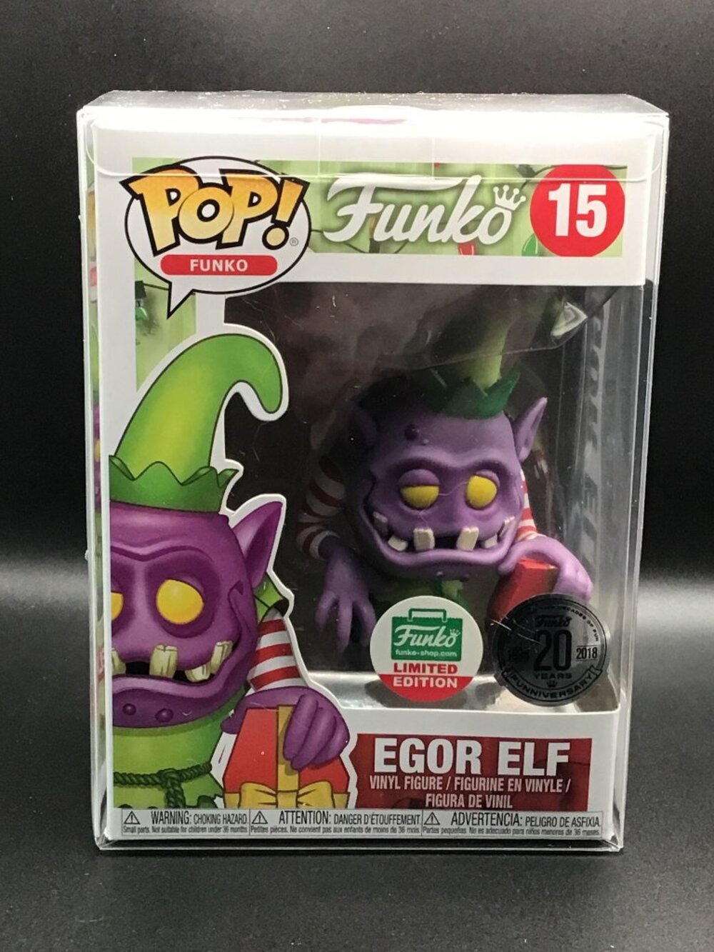 Funko Pop Egor Elf #15 Funko Shop Exclusive 20 Years Figure w/Pop Protector New